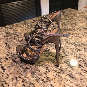 Bcbg Silver Heals size 7